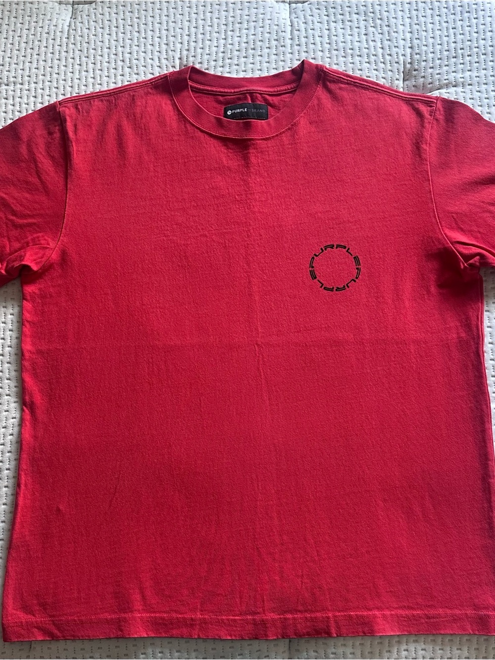 Purple Lab Red Crewneck T-Shirt - Men's Short Sleeve Casual Tee